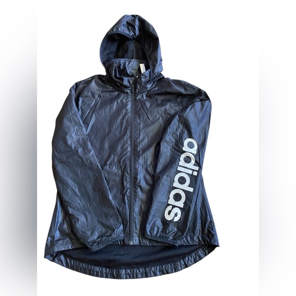 Adidas Hooded Windbreaker Jacket - Picture 1 of 10